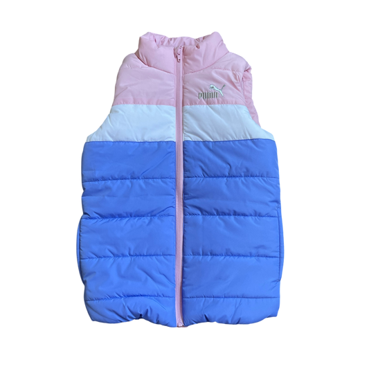 Girls puma blue and pink Vest size 7