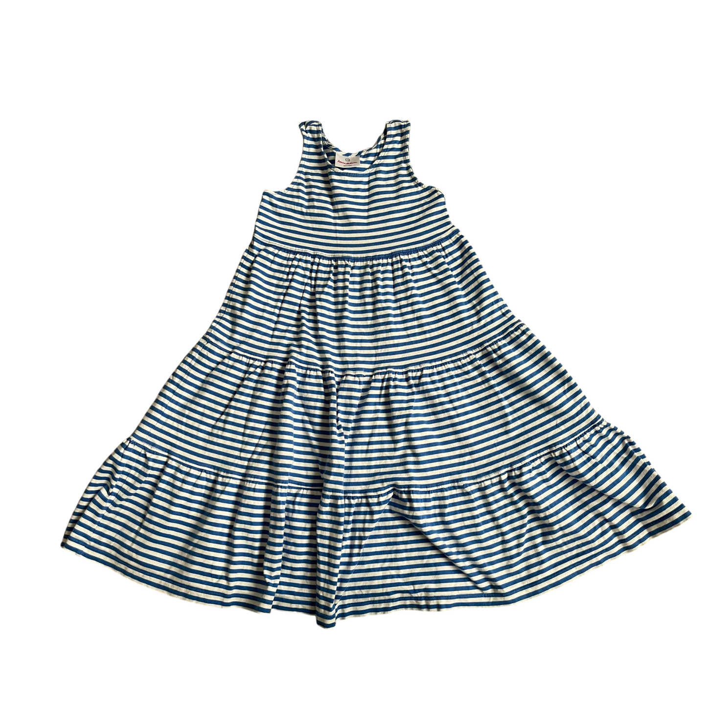 Girls Hanna Andersson blue and white Dress size 8