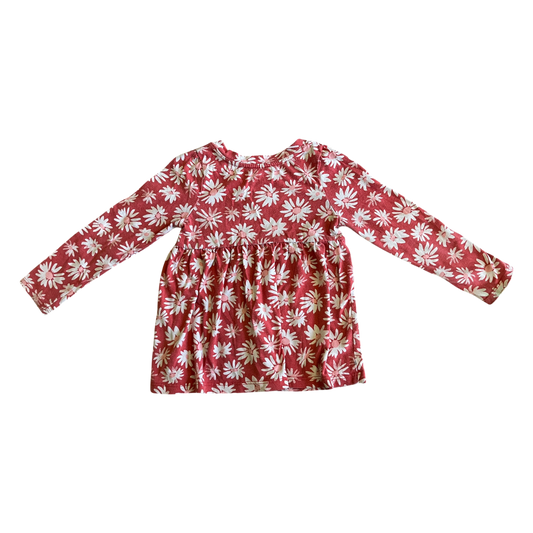 Girls cat & jack red & white Dress size 3