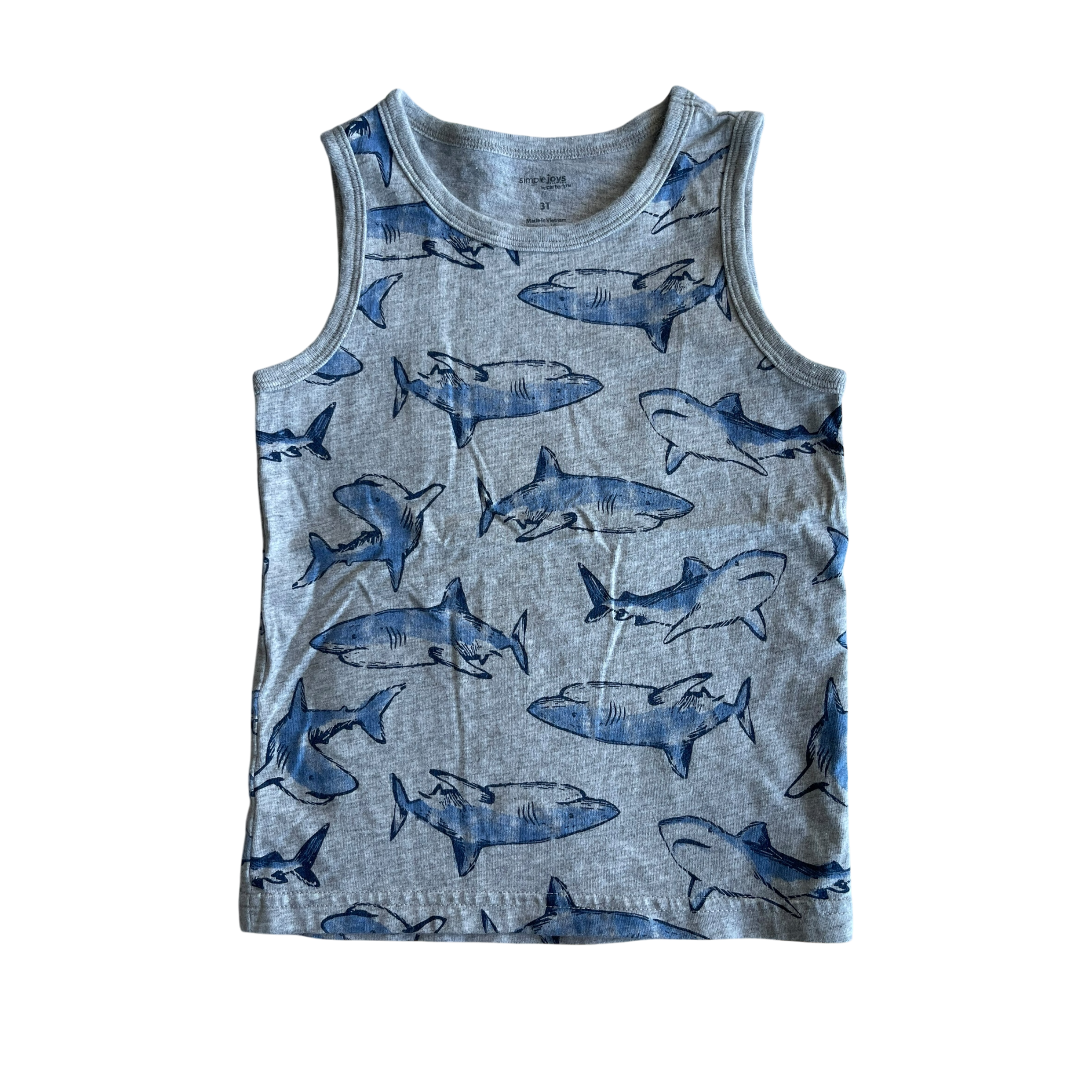 Boys carter’s gray and navy T-shirt size 3