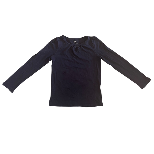 Girls H&M navy T-shirt size 4 year