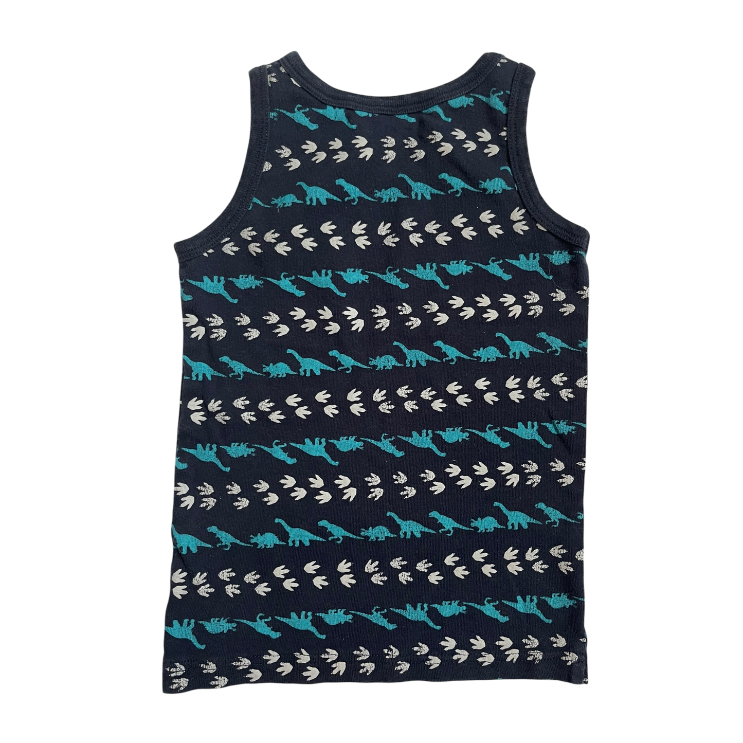 Boys Lupilu navy with gray and teal T-shirt size 2