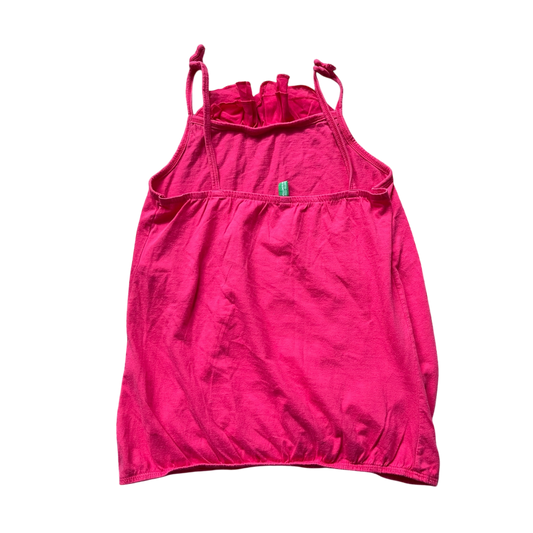 Girls united colors of benetton pink T-shirt size 7