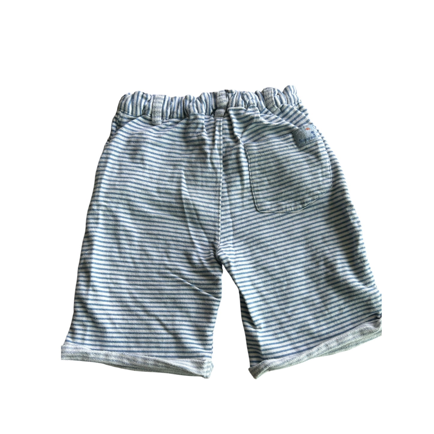 Boys little beach dudes blue and white Shorts size 4