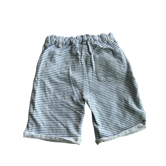 Boys little beach dudes blue and white Shorts size 4