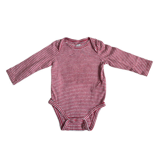 Unisex gap red and gray Onesie size 18 mth