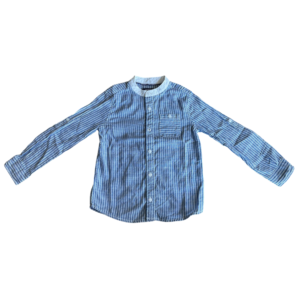 Boys Okaïdi blue and white T-shirt size 5