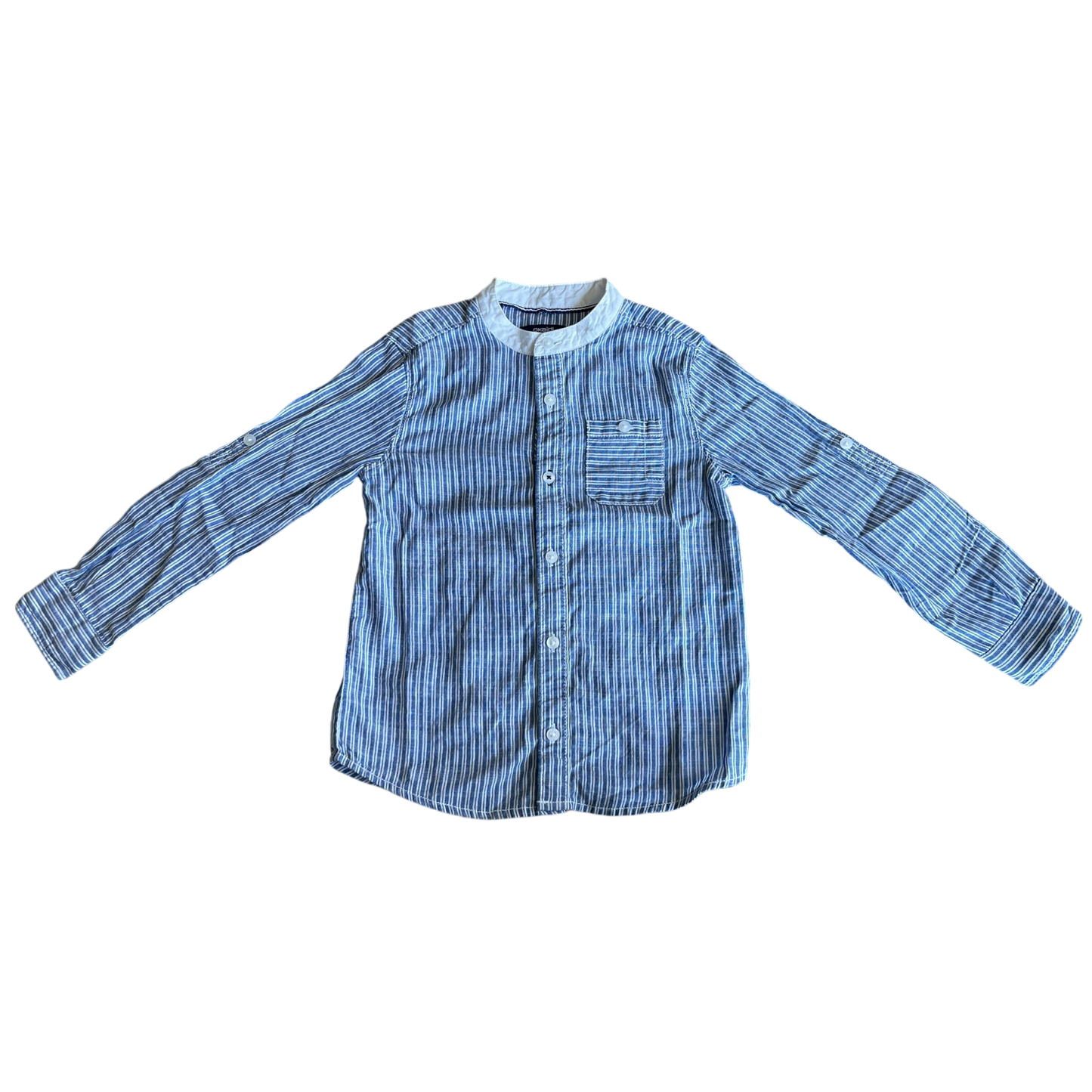 Boys Okaïdi blue and white T-shirt size 5