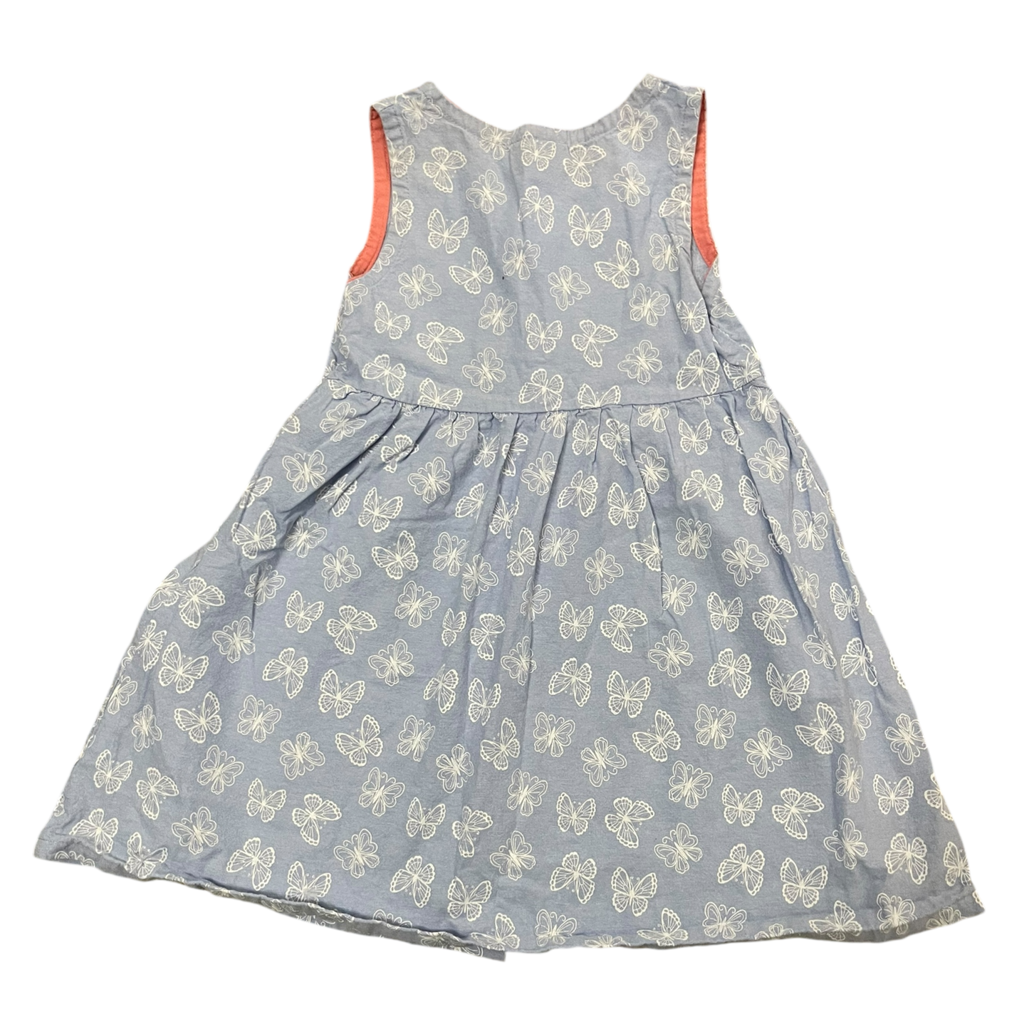 Girls picapino blue and white Dress size 4