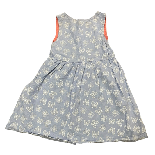 Girls picapino blue and white Dress size 4