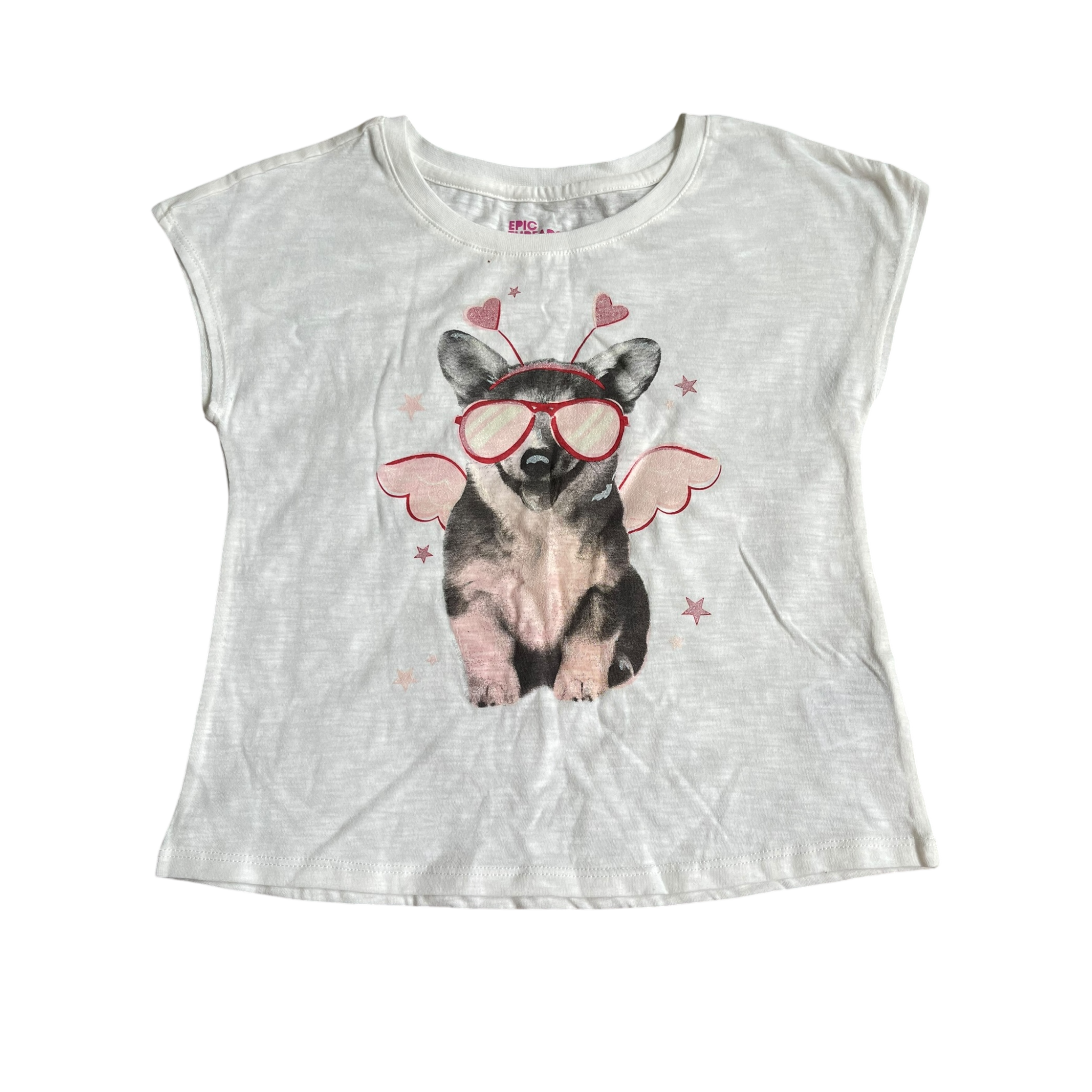 Girls Epic Threads white T-shirt size 8