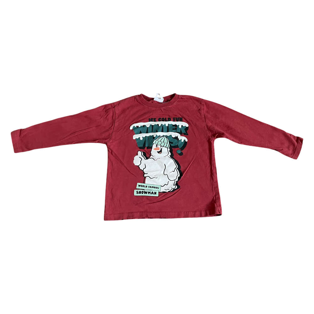 Boys zara red T-shirt size 4