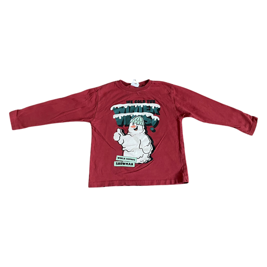 Boys zara red T-shirt size 4
