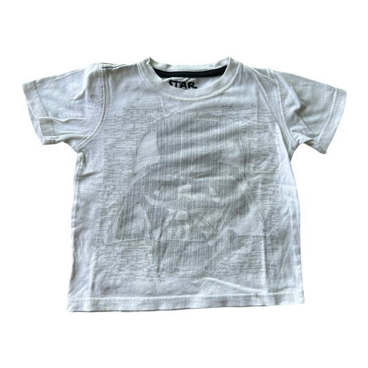 Boys Star Wars white T-shirt size 4