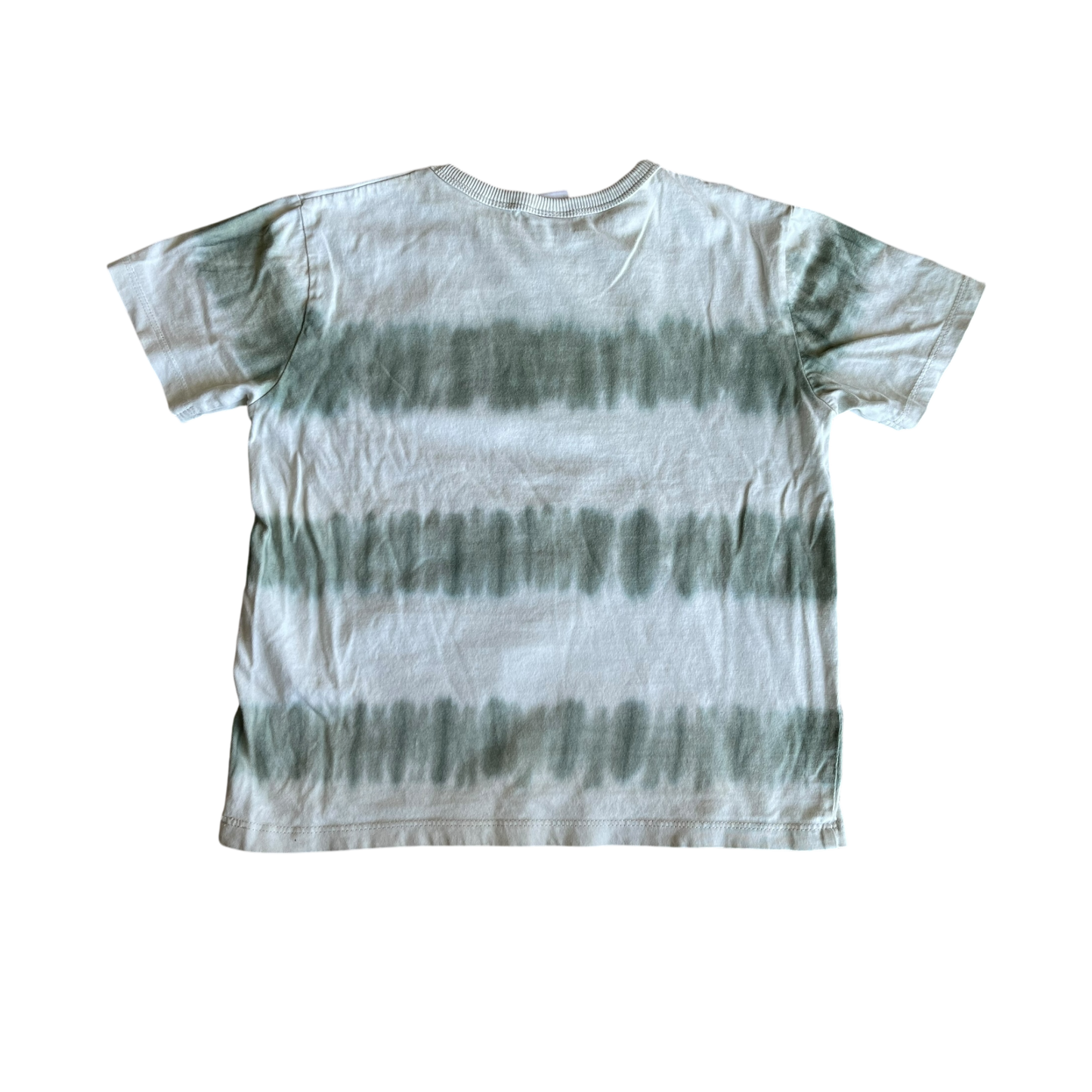 Boys zara white and green T-shirt size 4