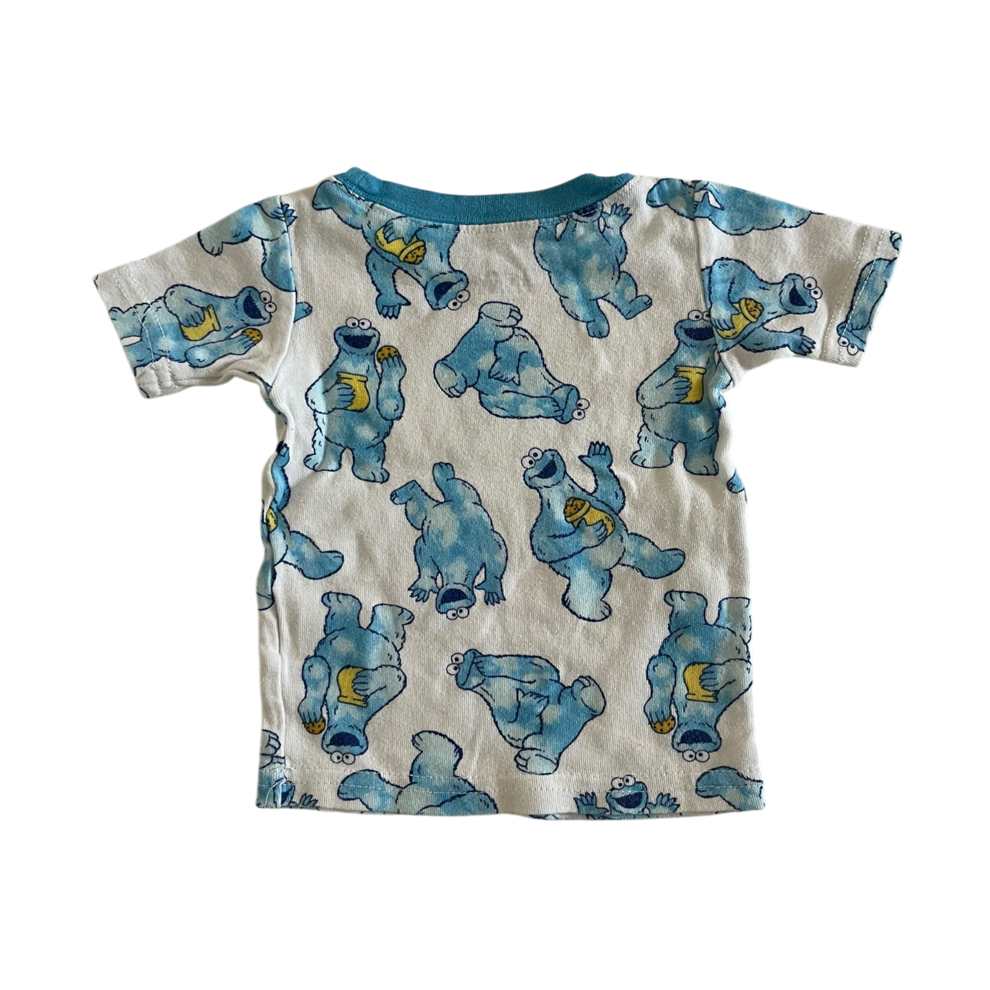 Boys sesame street white and blue T-shirt size 18 mth