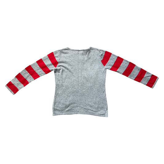 Girl okaïdi gray and red Sweatshirt size 8