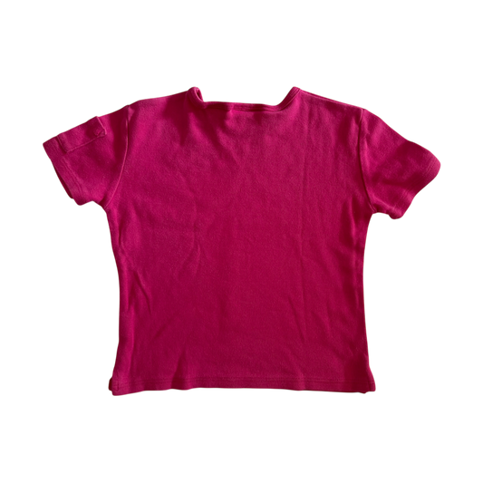 Girl basic Editions pink T-shirt size 7 year