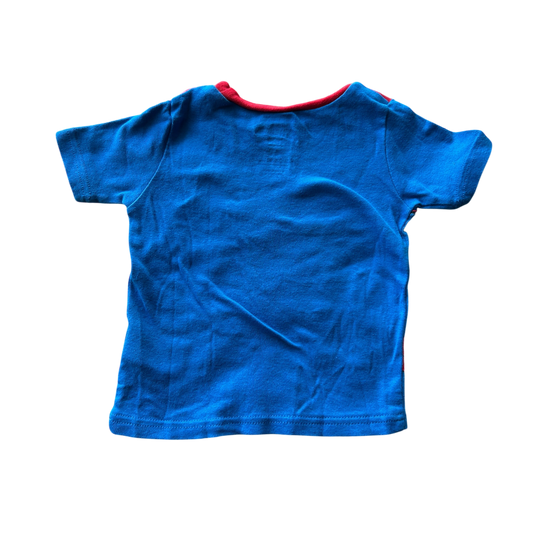 Boys marvel blue and red Pajama size 4