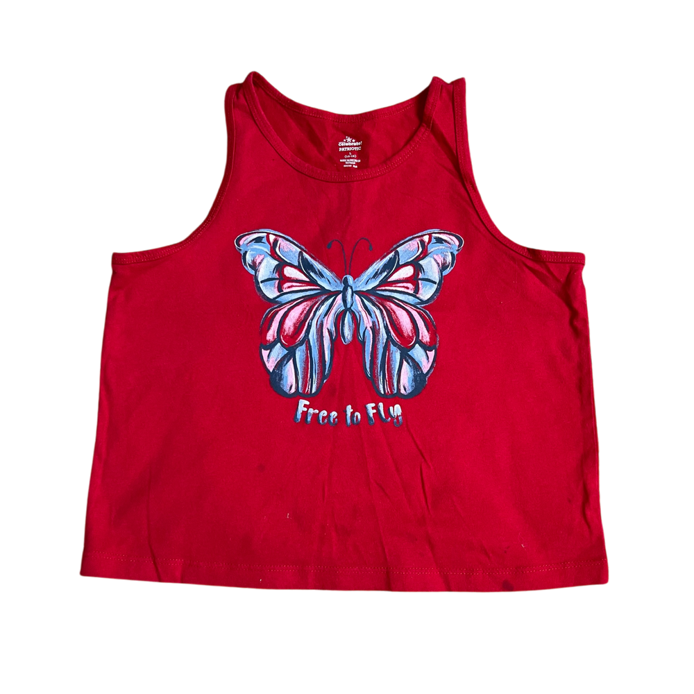 Girls celebrate patriotic red T-shirt size 10