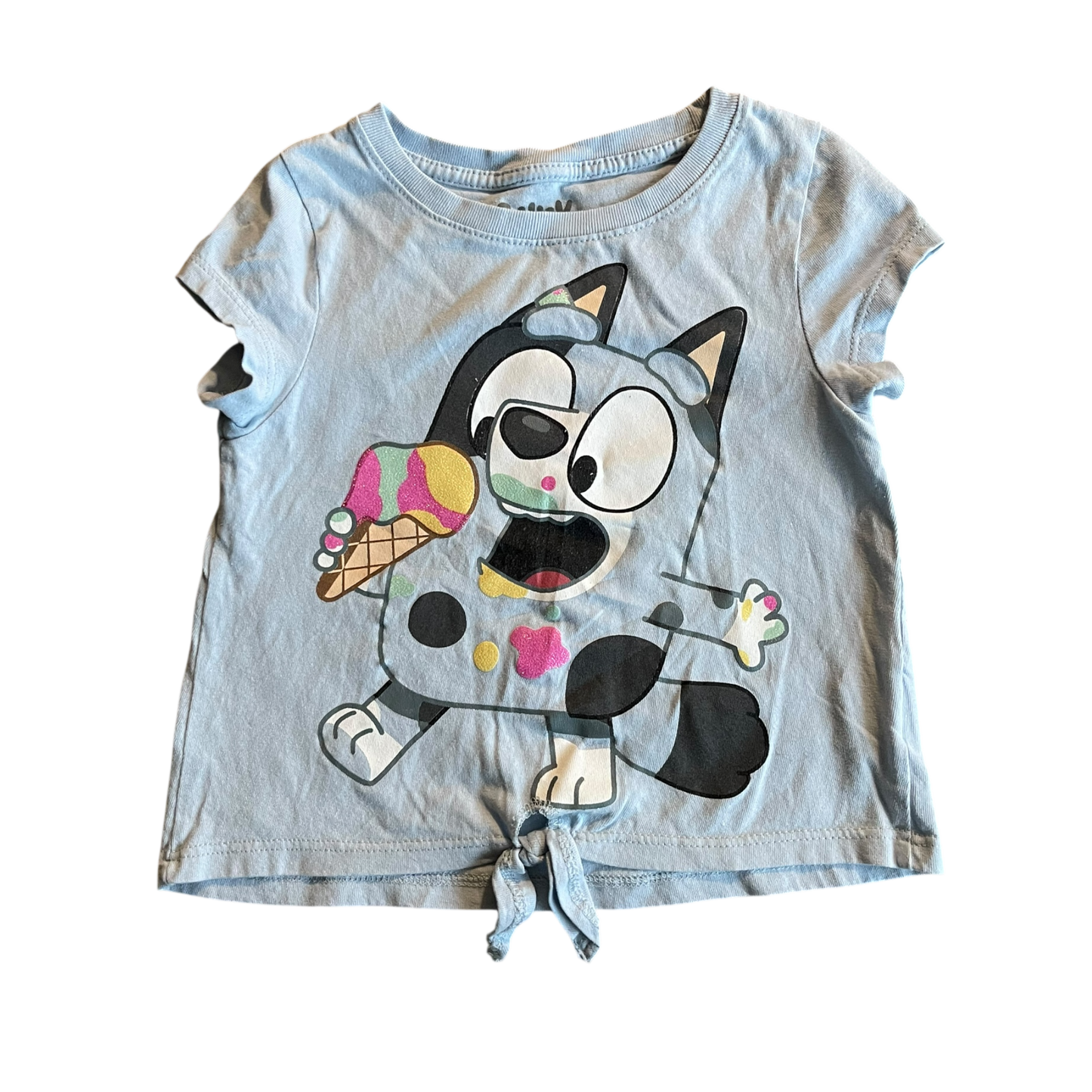 Girls bluey blue T-shirt size 4