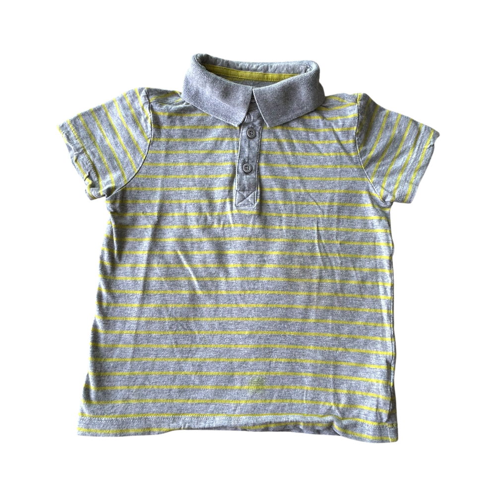 Boys ready steady go gray and yellow T-shirt size 3