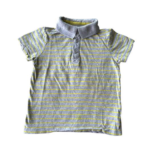 Boys ready steady go gray and yellow T-shirt size 3