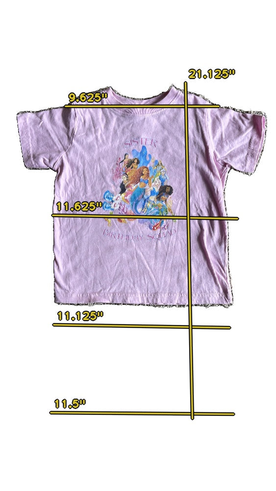 Girls rabbit skin pink T-shirt size 4