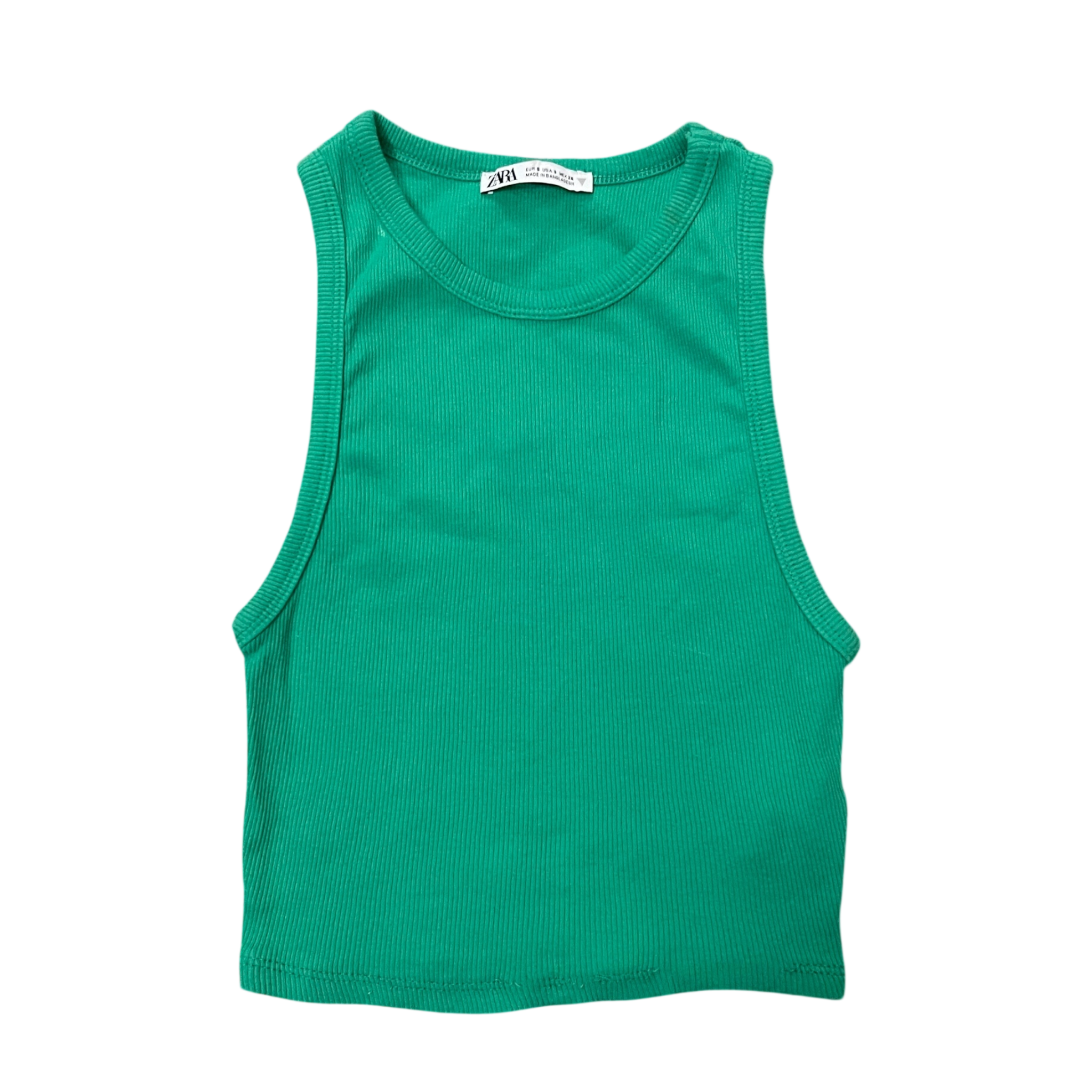 Girls zara green T-shirt size 4