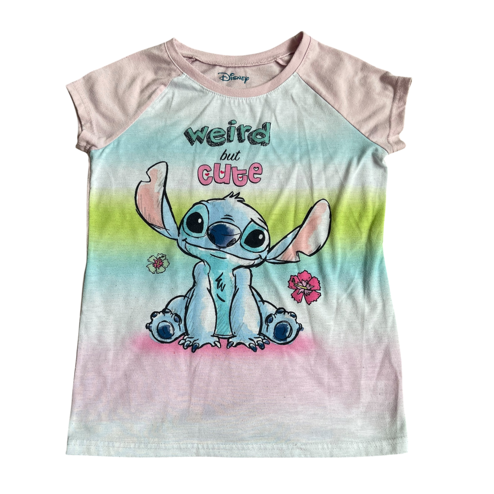 Girl Disney blue pink and white T-shirt