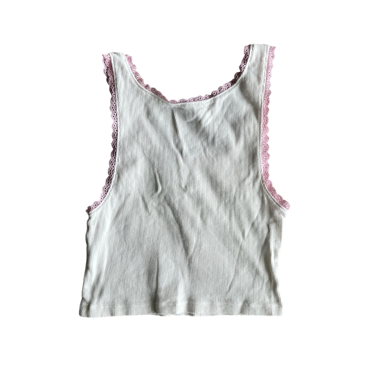 Girls forever 21 white and pink T-shirt size 5