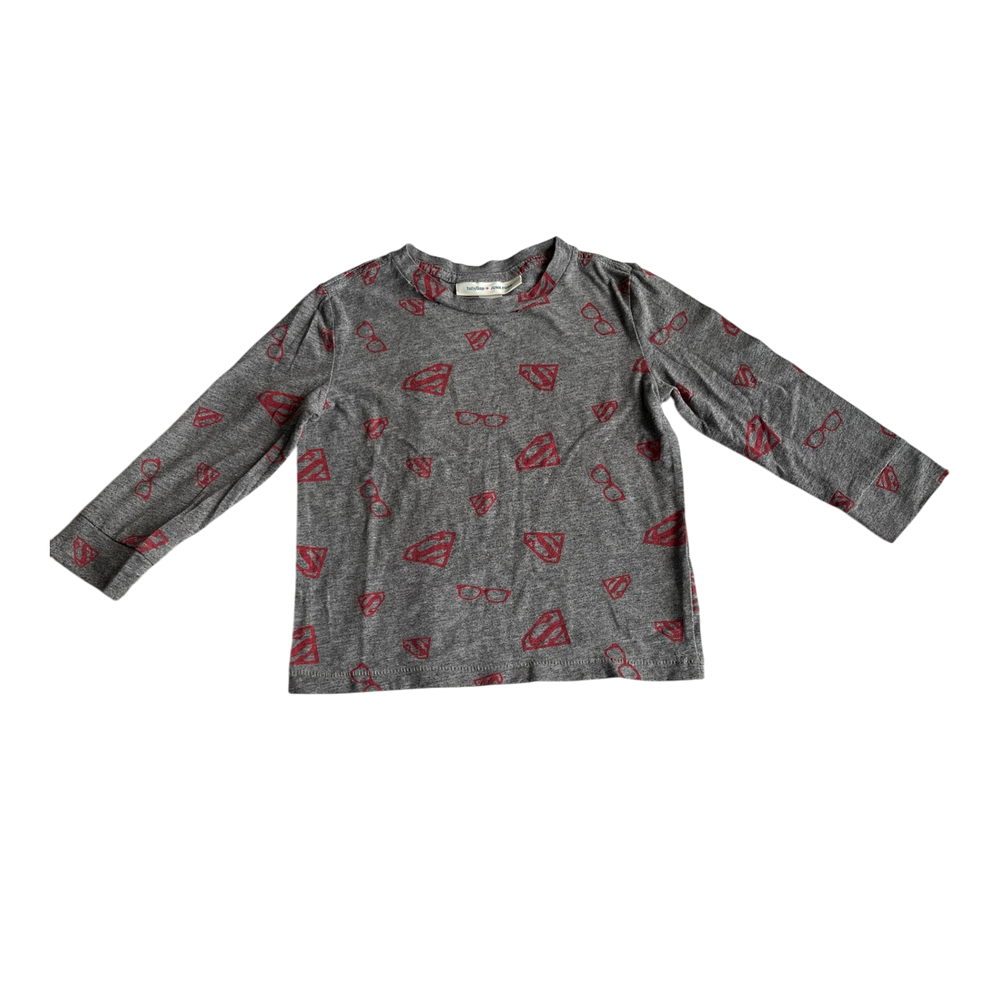 Boys baby gap + junk food gray and red Pajama size 3