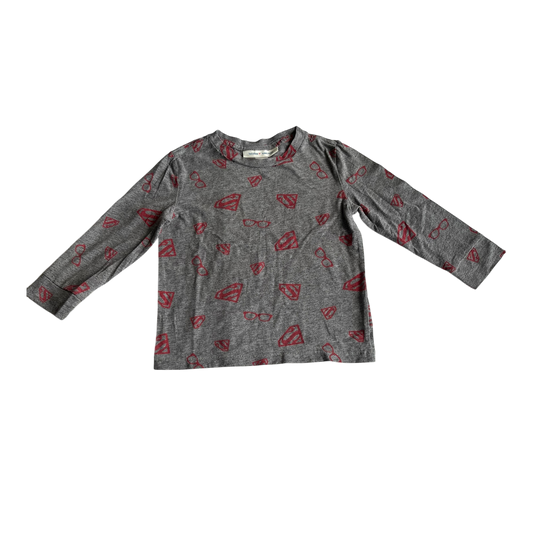Boys baby gap + junk food gray and red Pajama size 3