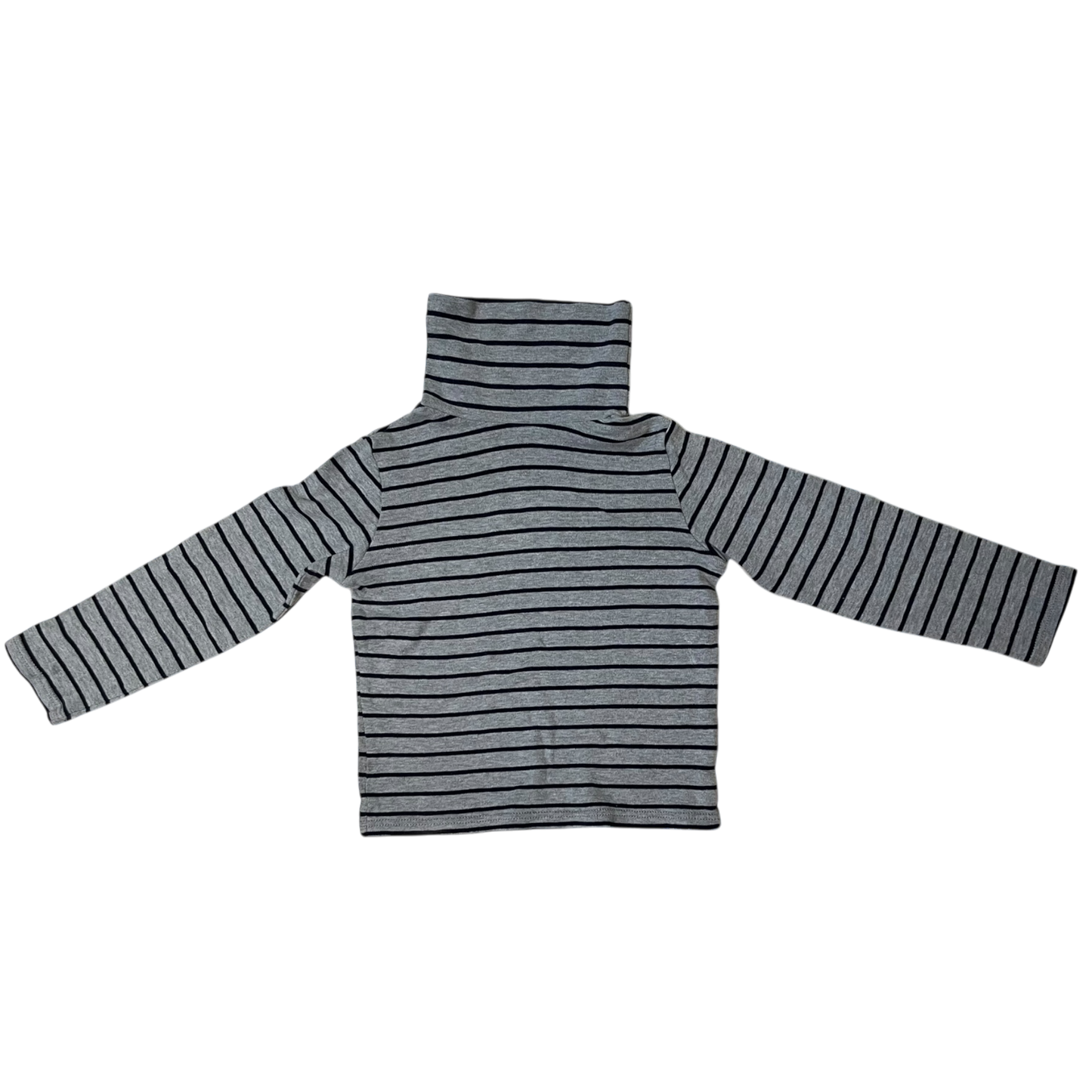 Boy Okaïdi Long Sleeve Tee Shirt Gray with Navy