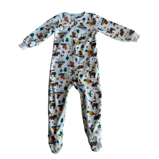 Boys kids white with multicolor Baby bodysuit size 3