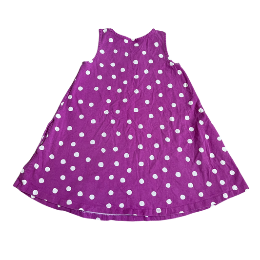Girls hanna Andersson purple white Dress size 6
