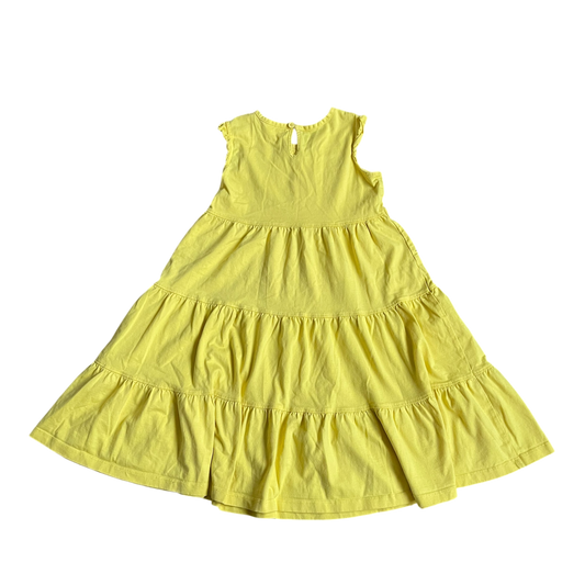 Girls Hanna Andersson yellow Dress size 7