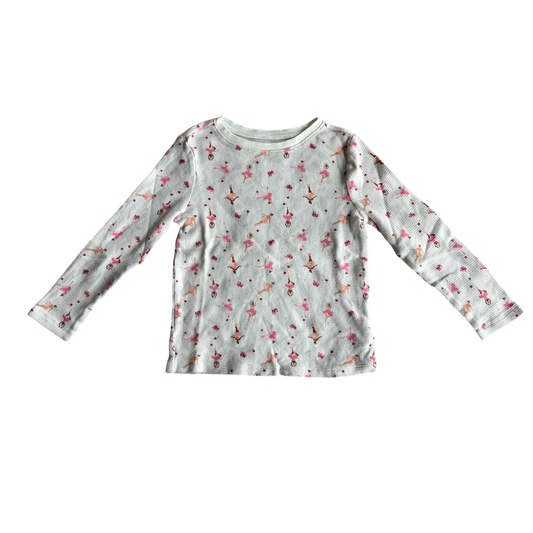 Girls old navy white and pink Sweatshirt size 5