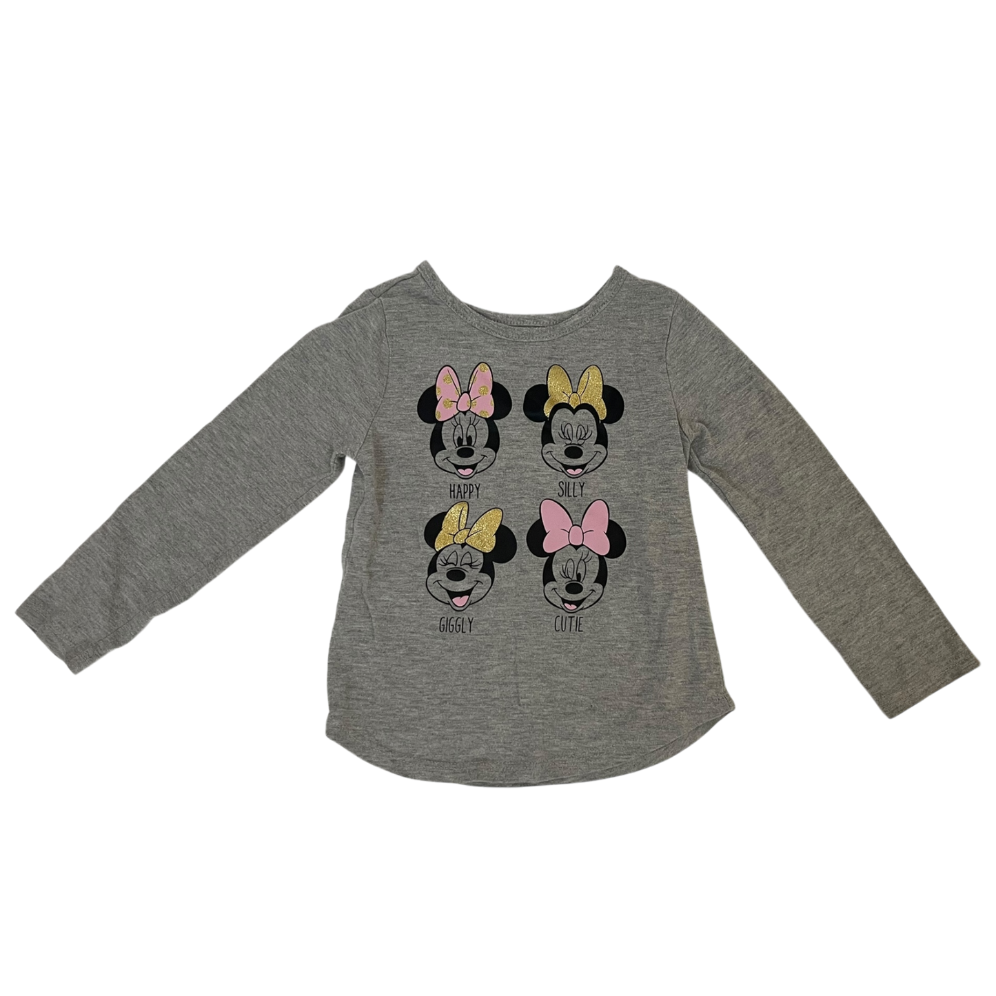 Girl disney gray T-shirt with long sleeves size 3