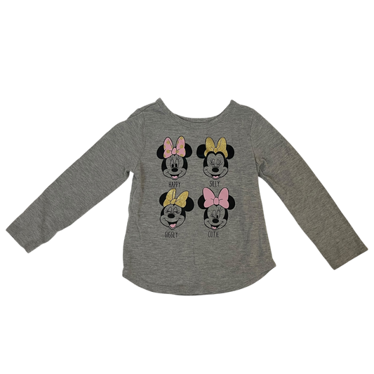 Girl disney gray T-shirt with long sleeves size 3