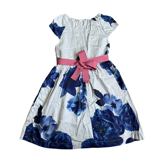 Girls mini boden navy and gray Dress size 7