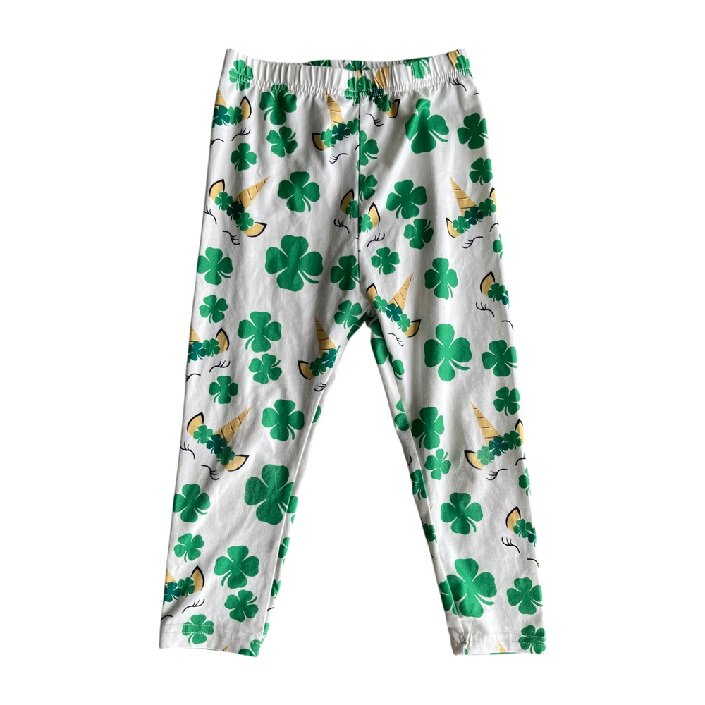 Girls unknown white and green Bottom size 5