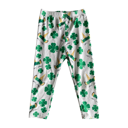 Girls unknown white and green Bottom size 5