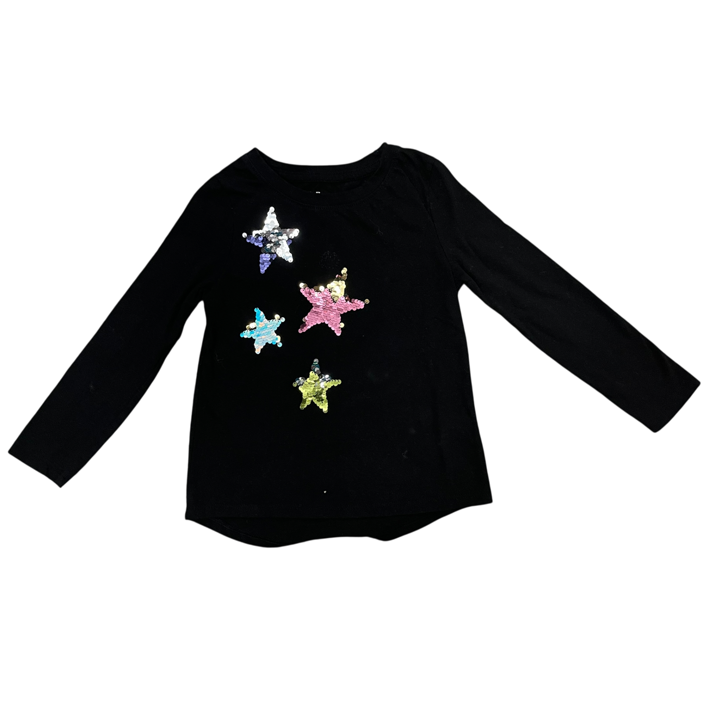 Girls cat & jack black T-shirt size 4