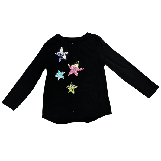 Girls cat & jack black T-shirt size 4