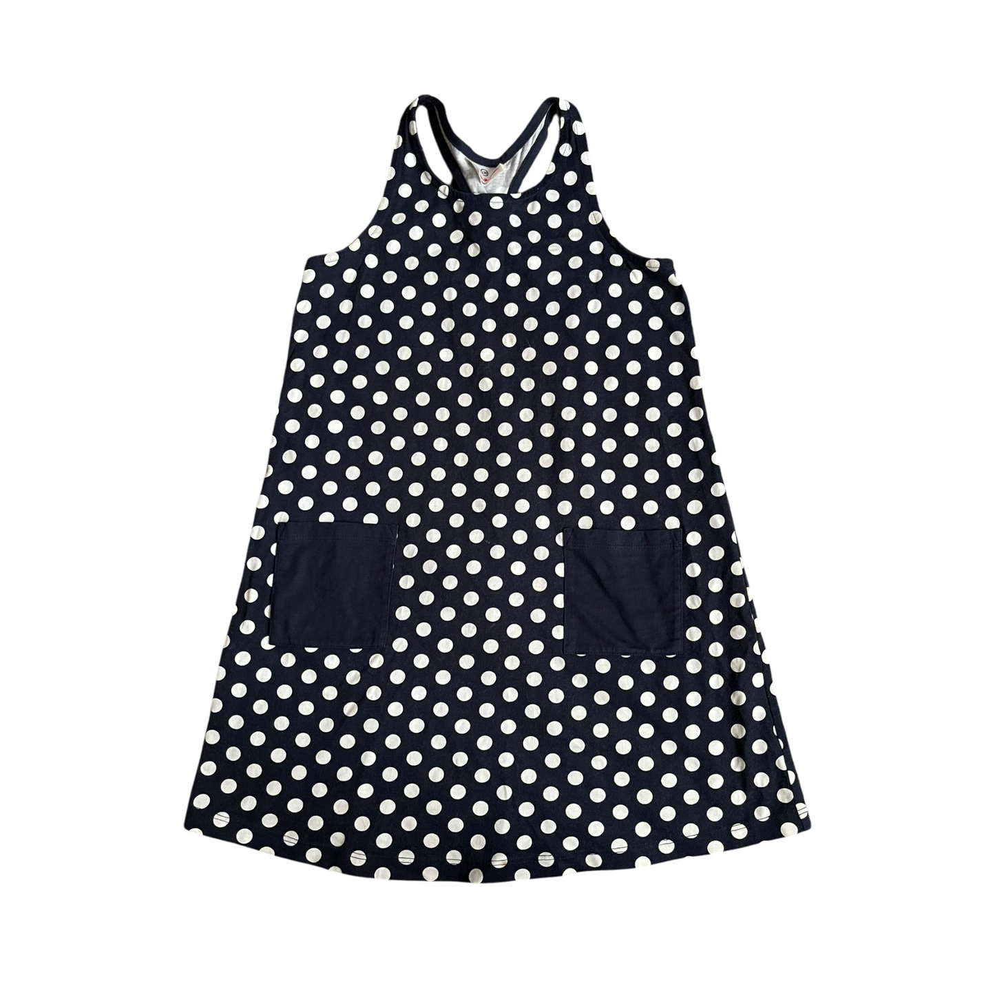 Girls Hanna Andersson navy white Dress size 8