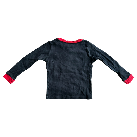 Boys marvel black and red Pajama size 4