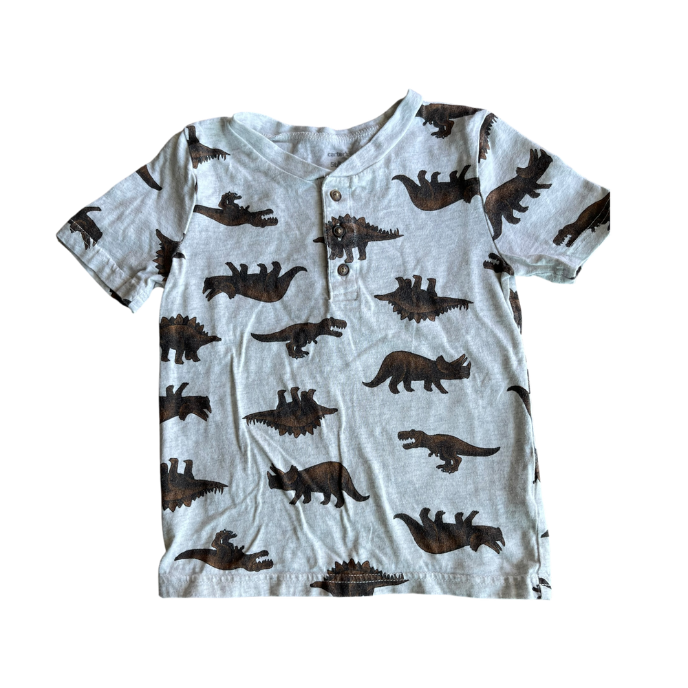 Boys carter’s white and brown T-shirt size 5