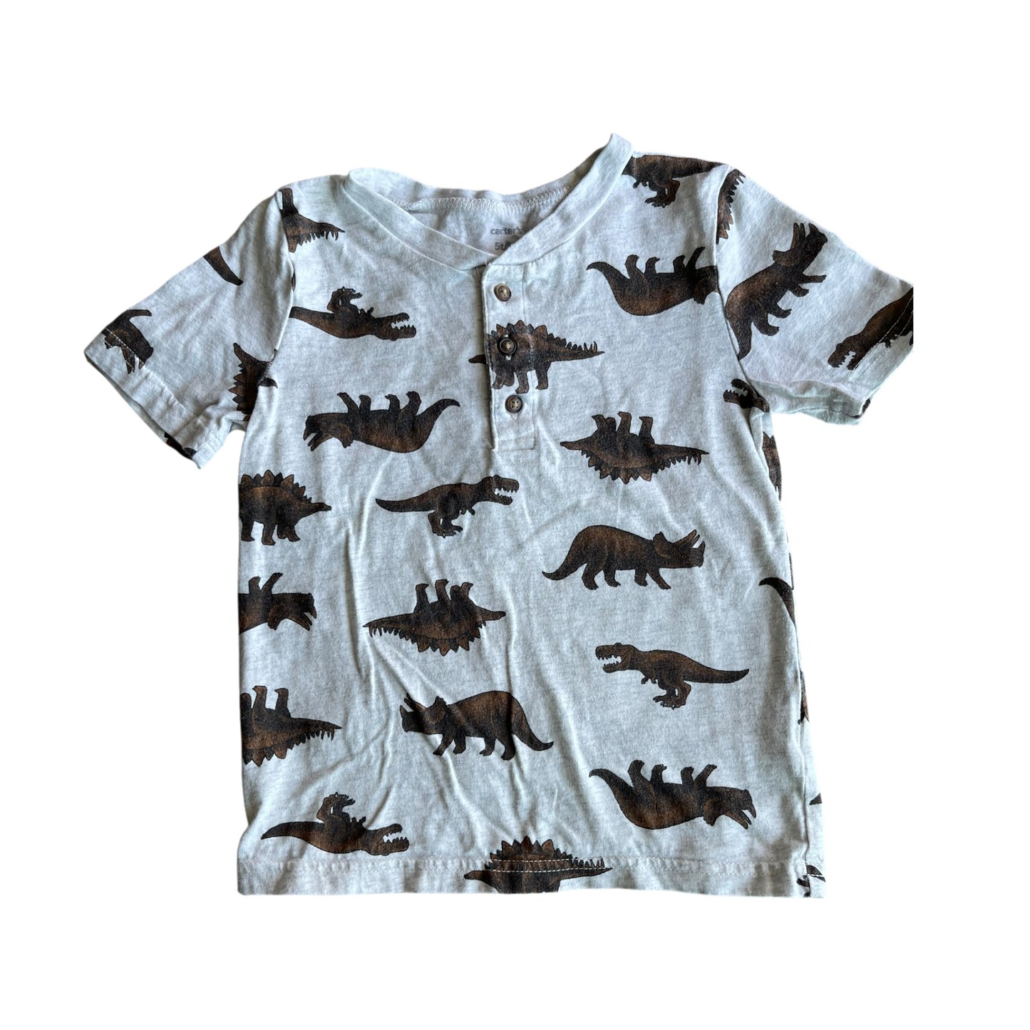 Boys carter’s white and brown T-shirt size 5