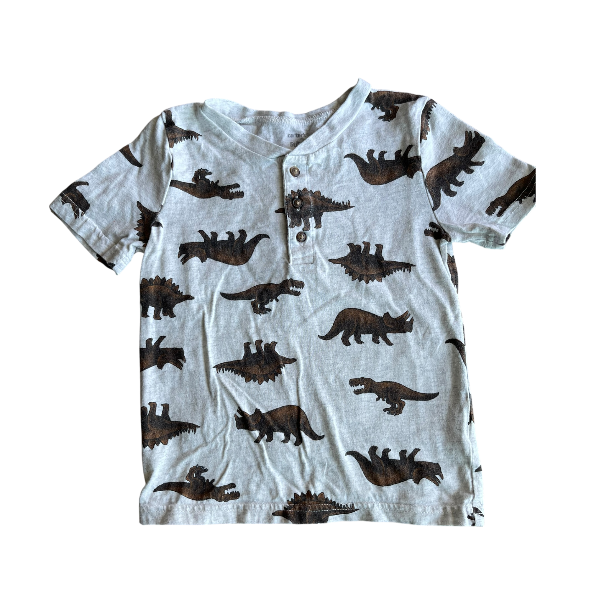 Boys carter’s white and brown T-shirt size 5